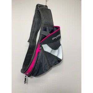 PYFK Gray and Pink Running Belt Waist Pack and Water Bottle Holder
